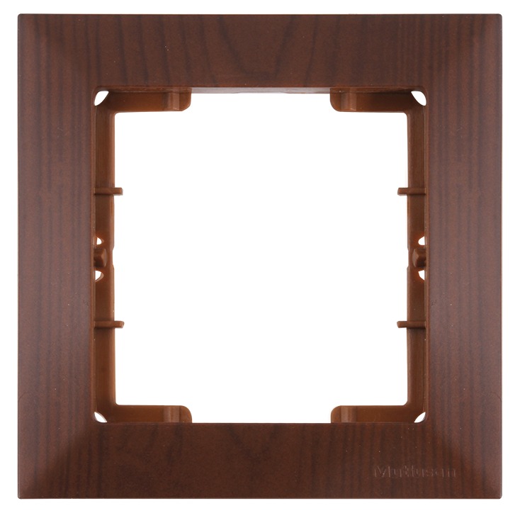 1fach Rahmen Walnuss Holz Optik - CANDELA Schalterserie