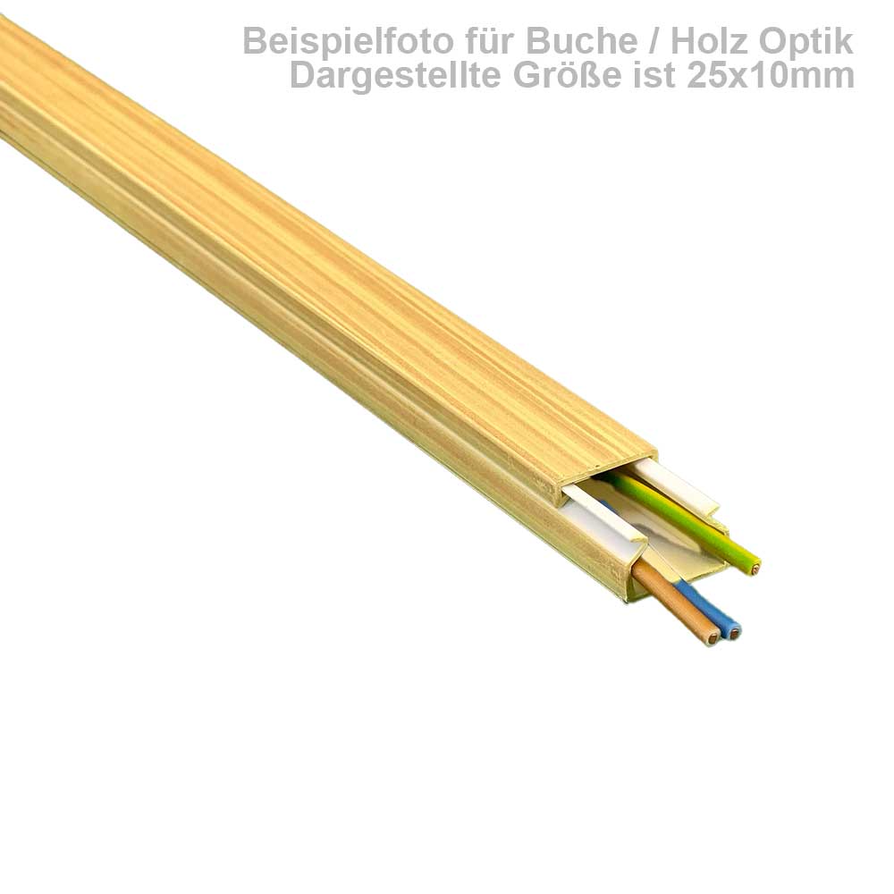 Kabelkanal Buche Hell - 2x1m 20X10x2000mm Buche Hell - 2x1m