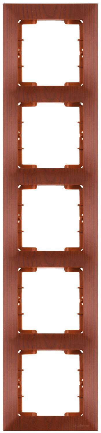 5 fach Rahmen vertikal Kirsche (CANDELA Holz Optik) 5 fach Rahmen vertikal Kirsche (CANDELA Holz Optik)