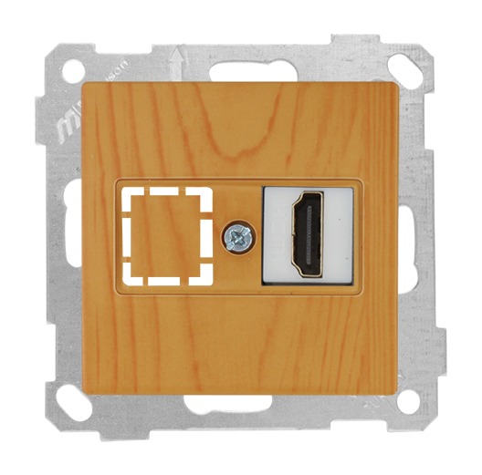 HDMI Anschluss Eiche (CANDELA Holz Optik)