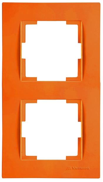 2 fach Rahmen vertikal Orange (RITA Pastell Farben)
