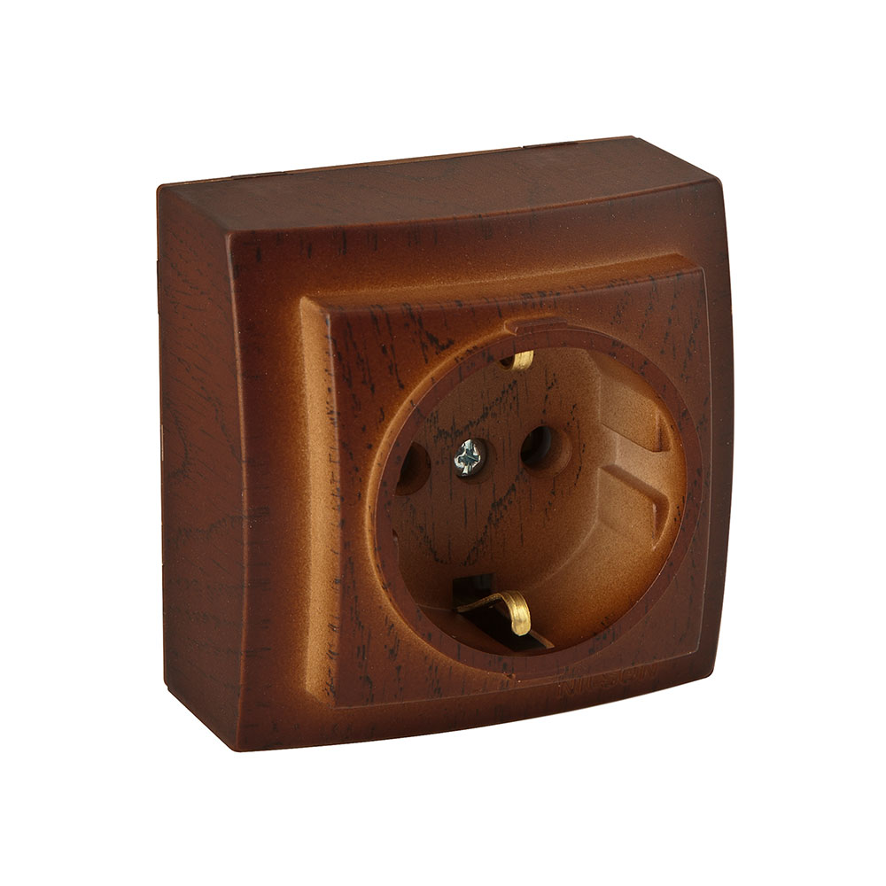 Steckdose Walnuss · THEMIS