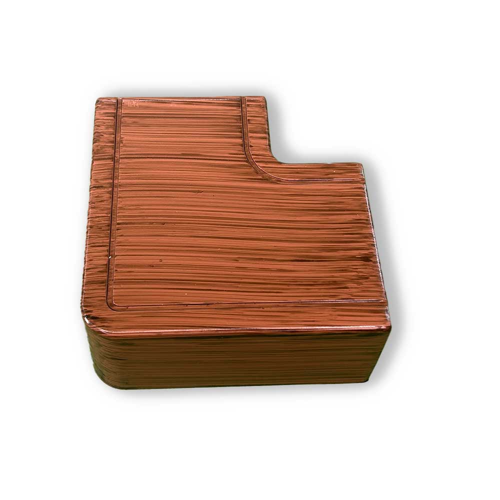 60x40 mm L-Ecke Braun Dunkel 60x40 mm L-Ecke Braun Dunkel