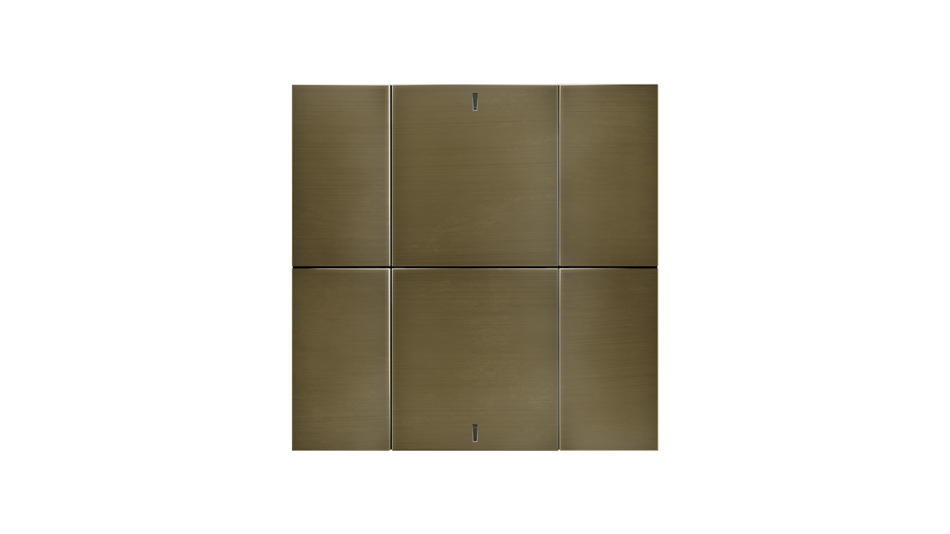 KNX Taster iSwitch · Edelstahl Antik Bronze