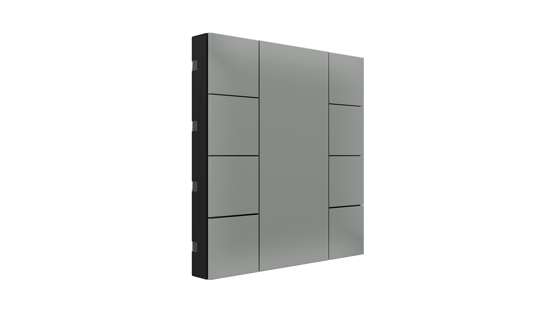 KNX Taster iSwitch+ grau Metalloptik 8 Tasten