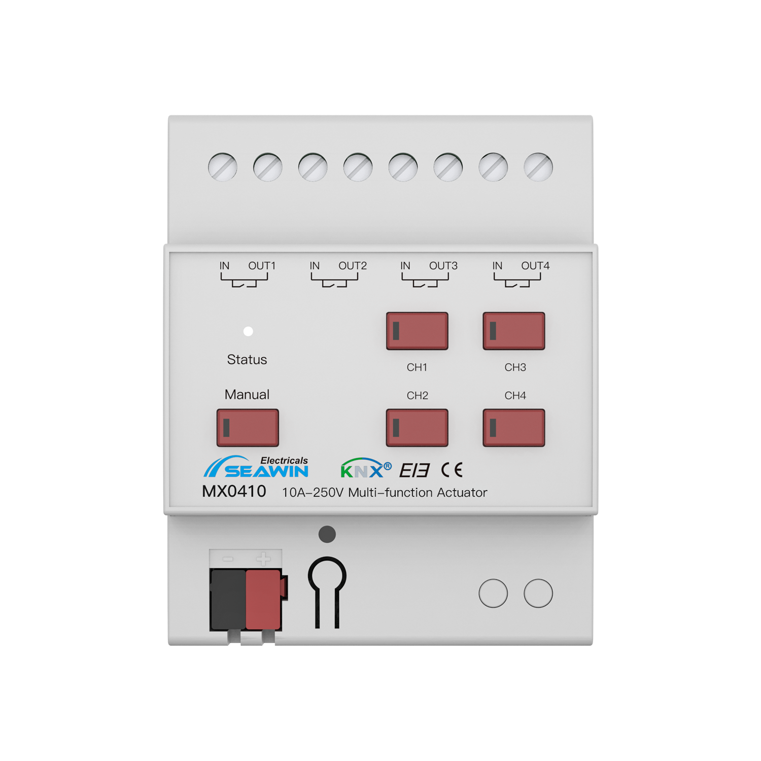 4 fach KNX Kombiaktor 10A 4 fach KNX Kombiaktor 10A