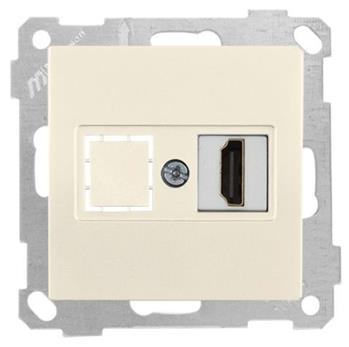 HDMI Anschluss creme (CANDELA Standard) HDMI Anschluss creme (CANDELA Standard)