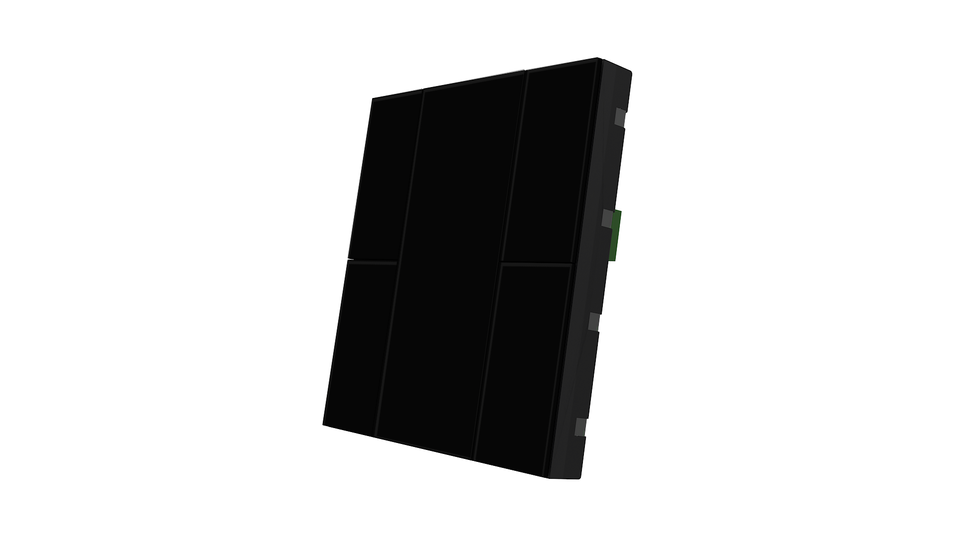 KNX Taster iSwitch+ Glas Schwarz 4 Tasten