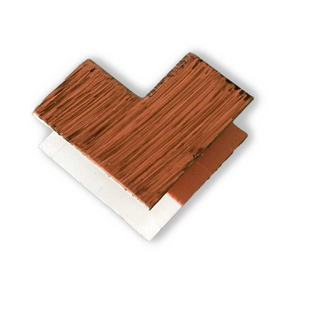 15x15 mm Innenecke Walnuss 15x15 mm Innenecke Walnuss