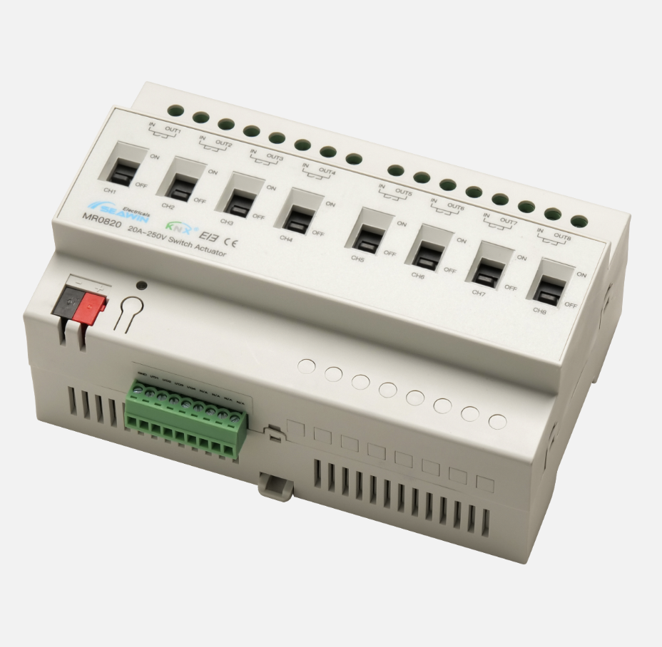 8 fach KNX Schaltaktor 20A 8 fach KNX Schaltaktor 20A