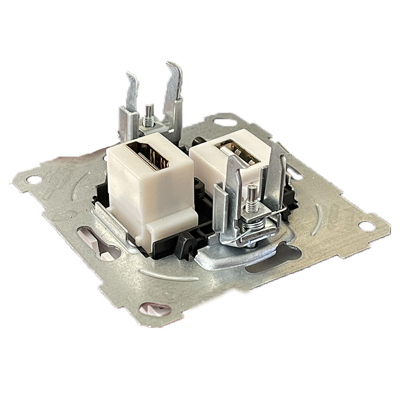HDMI und USB Anschluss Silber (RITA Metall Optik) HDMI und USB Anschluss Silber (RITA Metall Optik)