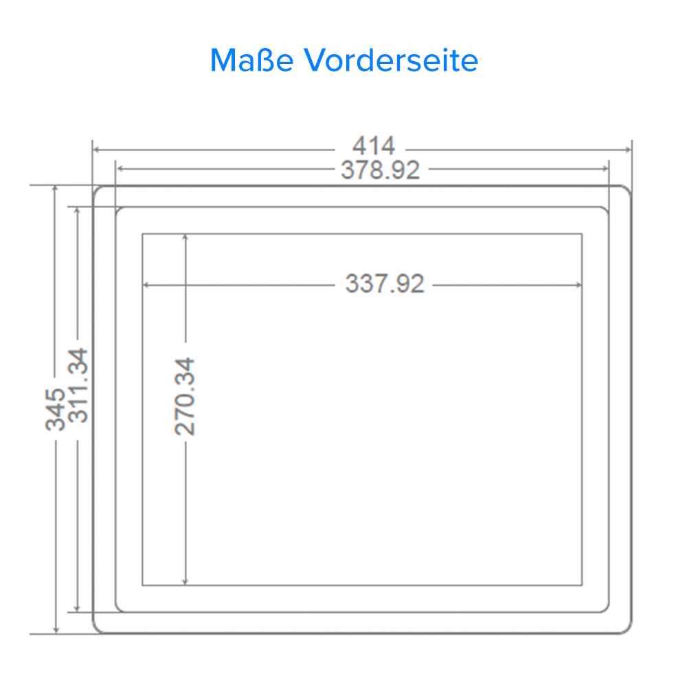 17 Zoll Einbau Panel Android 15
