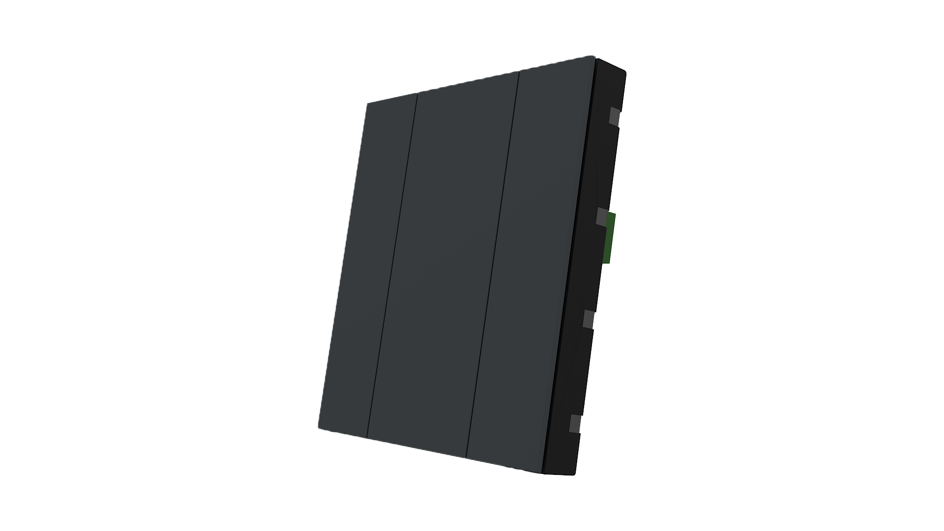 KNX Taster mit Air Quality Sensor iSwitch+ Anthrazit matt 2 Tasten KNX Taster mit Air Quality Sensor iSwitch+ Anthrazit matt 2 Tasten