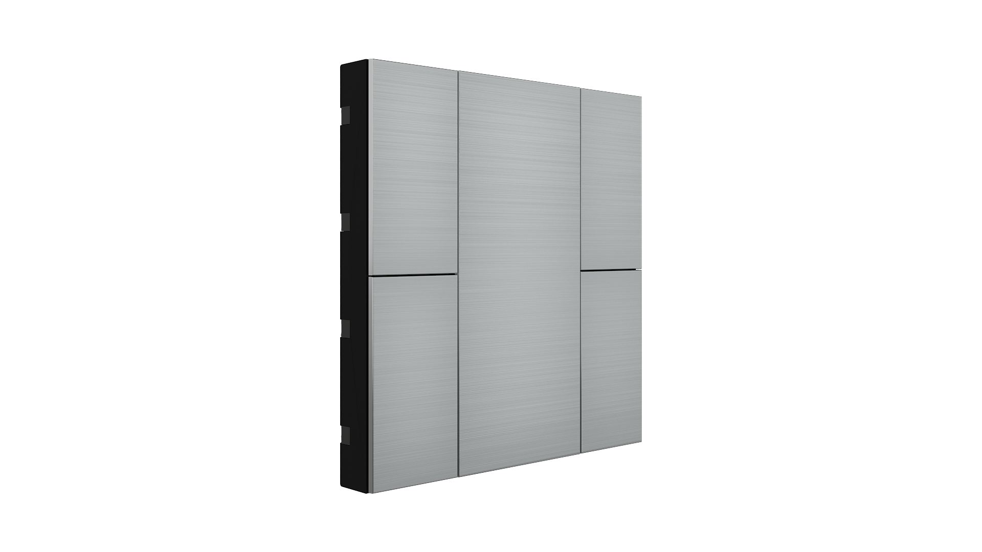 KNX Taster iSwitch+ Aluminium Natur 4 Tasten