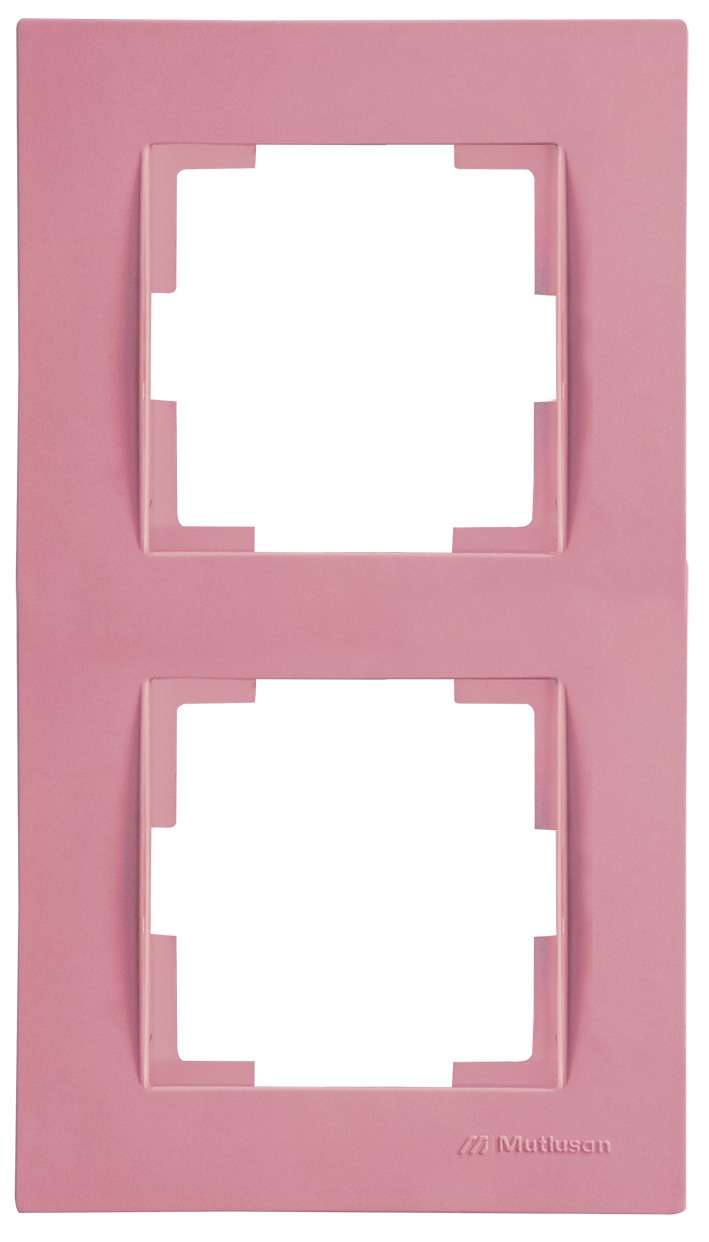 2 fach Rahmen vertikal Pink / Rosa (RITA Pastell Farben)
