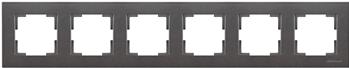 6 fach Rahmen horizontal Anthrazit (RITA Metall Optik) 6 fach Rahmen horizontal Anthrazit (RITA Metall Optik)