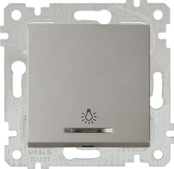 Kontrolllichtschalter Titan (RITA Metall Optik) Kontrolllichtschalter Titan (RITA Metall Optik)