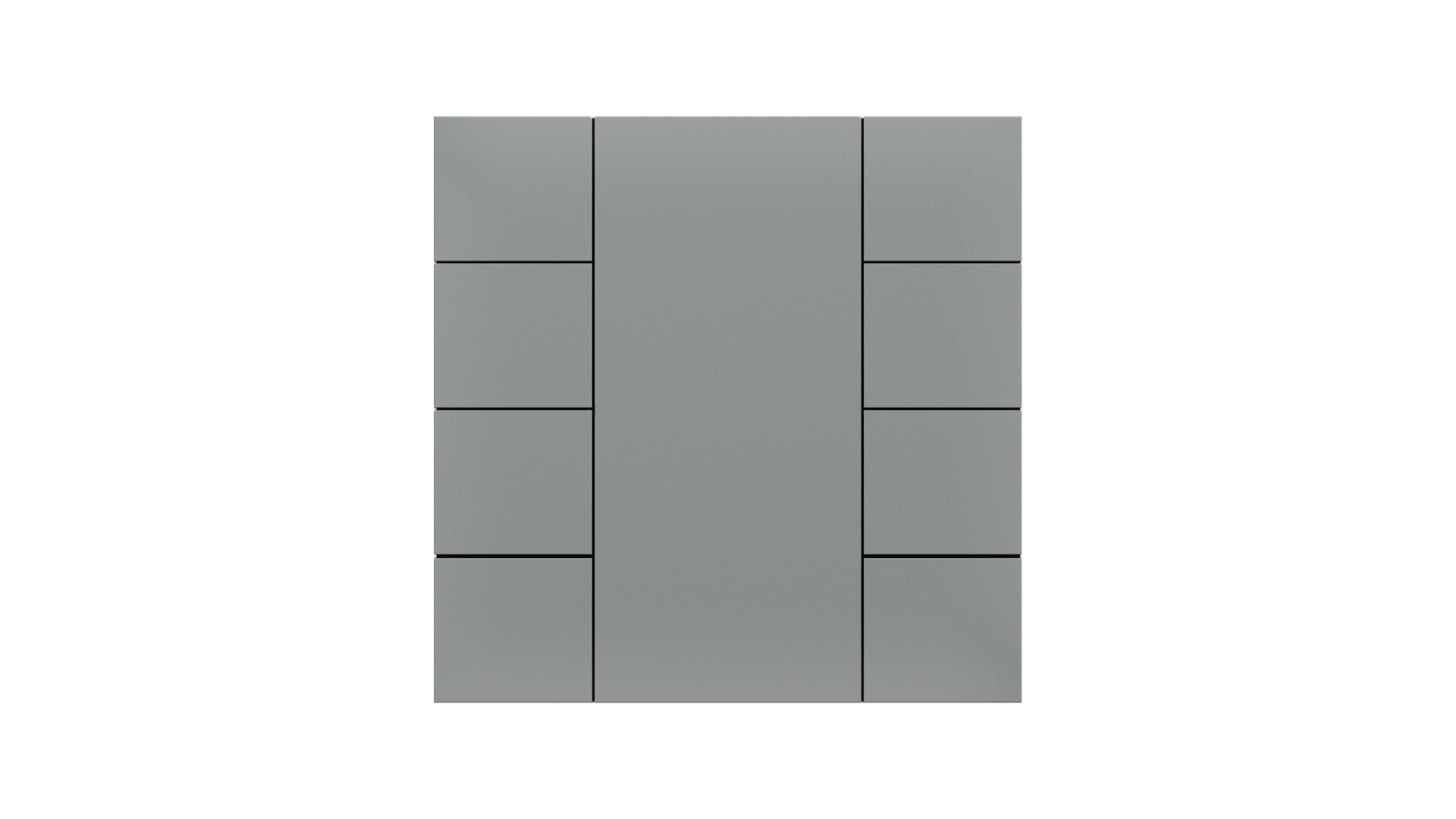 KNX Taster iSwitch · grau Metalloptik 8