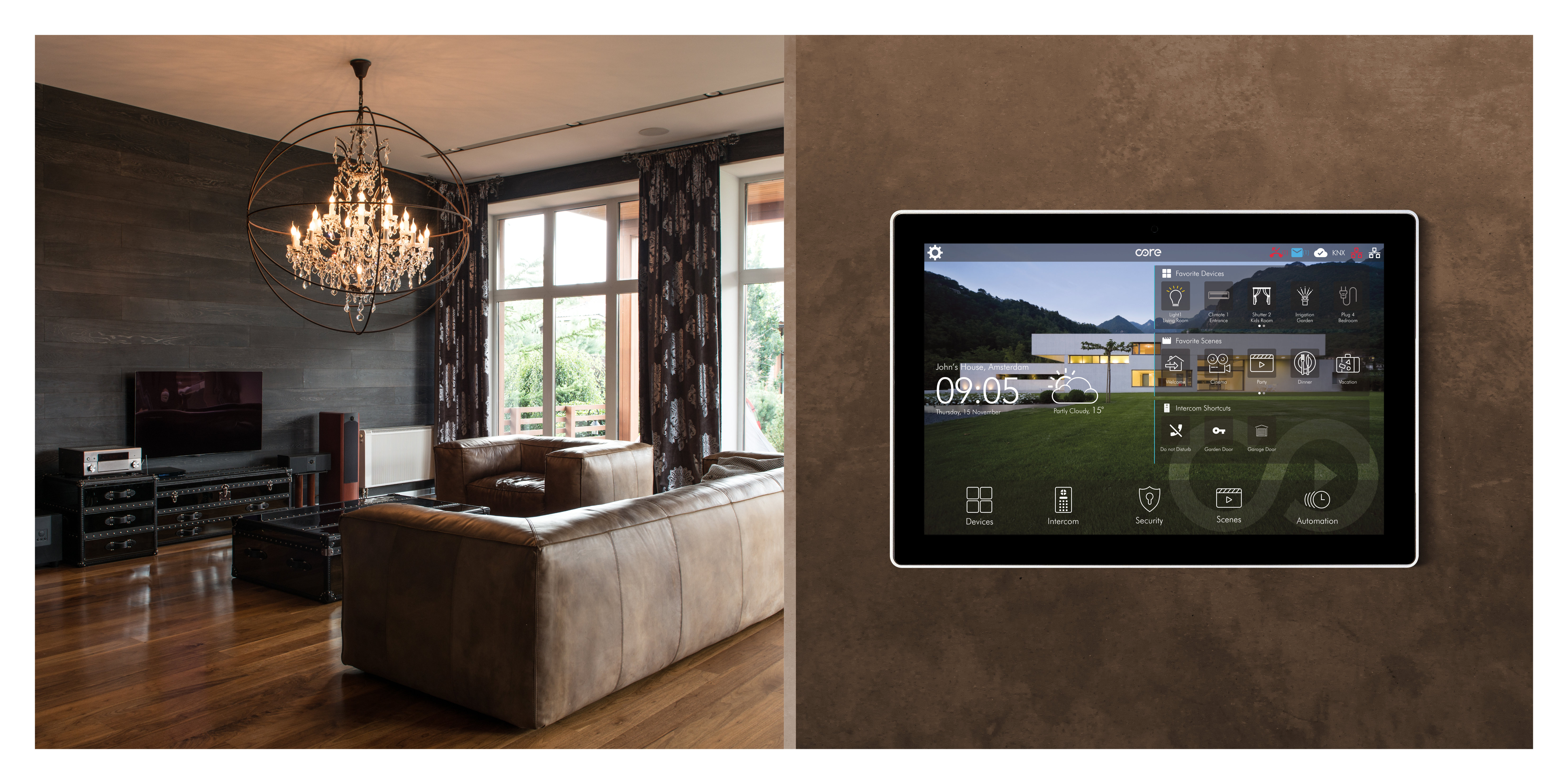 10 Zoll KNX Panel "Eclipse" Obsidien Black 10 Zoll KNX Panel "Eclipse" Obsidien Black