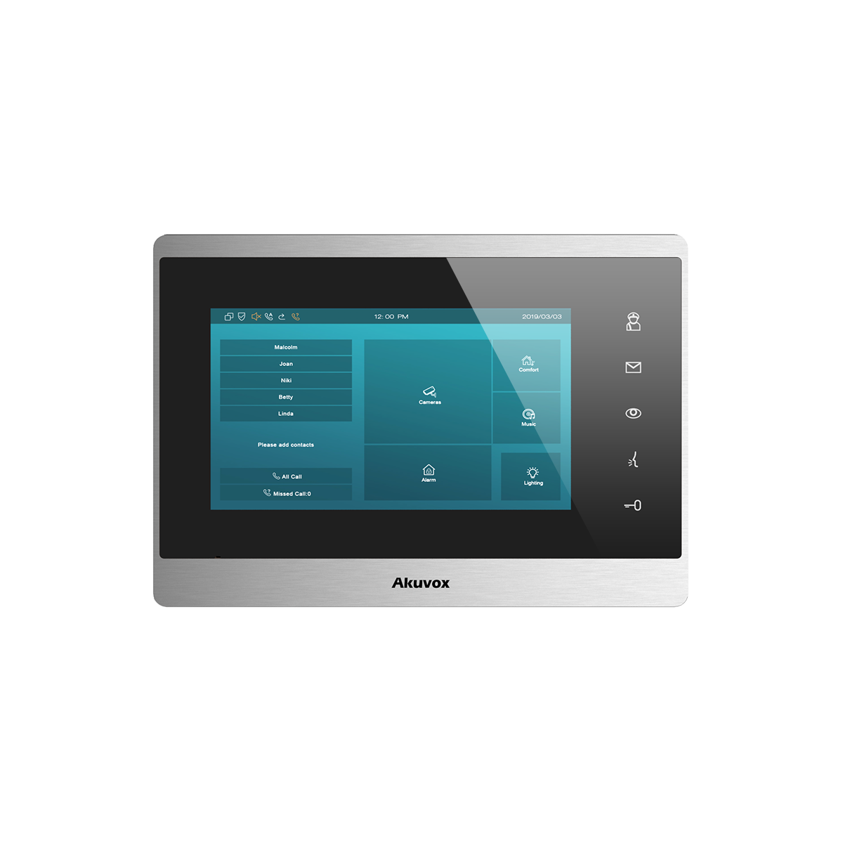 7" Innenstation Touch Display - Silber