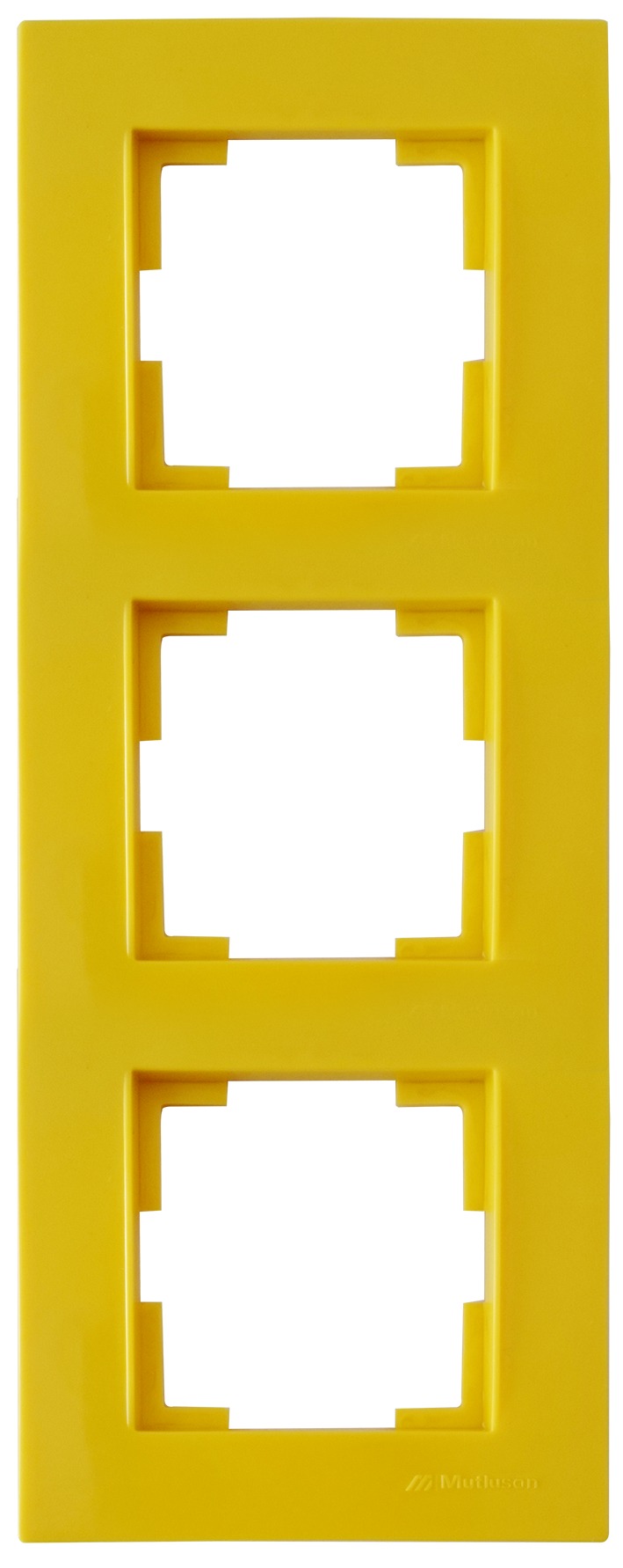 3 fach Rahmen vertikal Gelb (RITA Pastell Farben)