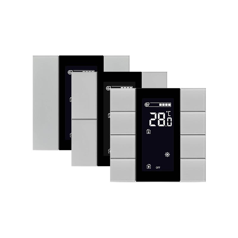 KNX Taster mit Display iSwitch · Glas Weiß