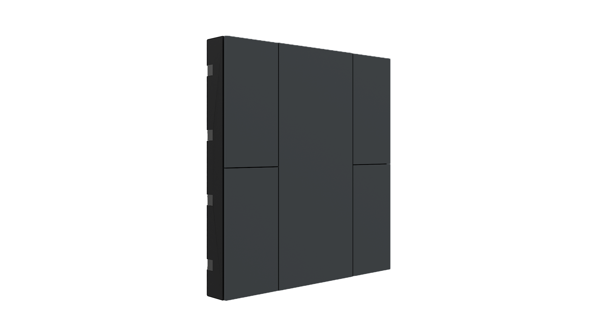 KNX Taster mit Air Quality Sensor iSwitch+ Anthrazit matt 4 Tasten