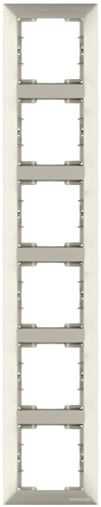 6 fach Rahmen vertikal Titan (CANDELA Metall Optik) 6 fach Rahmen vertikal Titan (CANDELA Metall Optik)