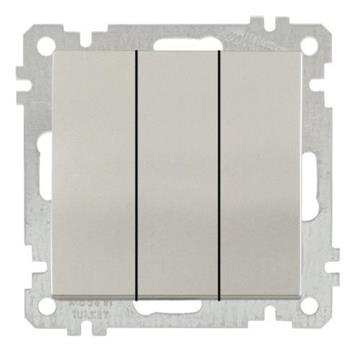 3 fach Schalter Titan (CANDELA Metall Optik) 3 fach Schalter Titan (CANDELA Metall Optik)