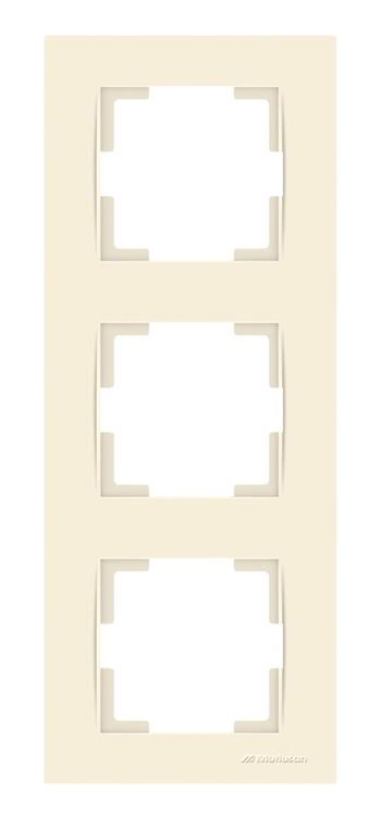 3 fach Rahmen vertikal Creme (RITA Standard) 3 fach Rahmen vertikal Creme (RITA Standard)