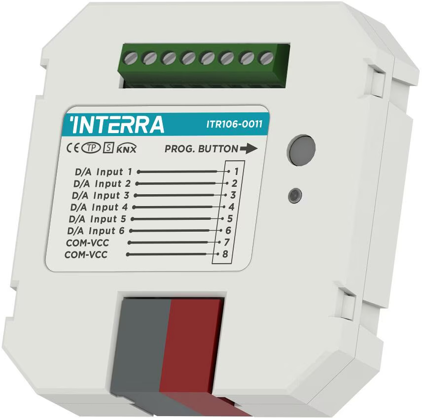 6 fach KNX Analogeingang Unterputz