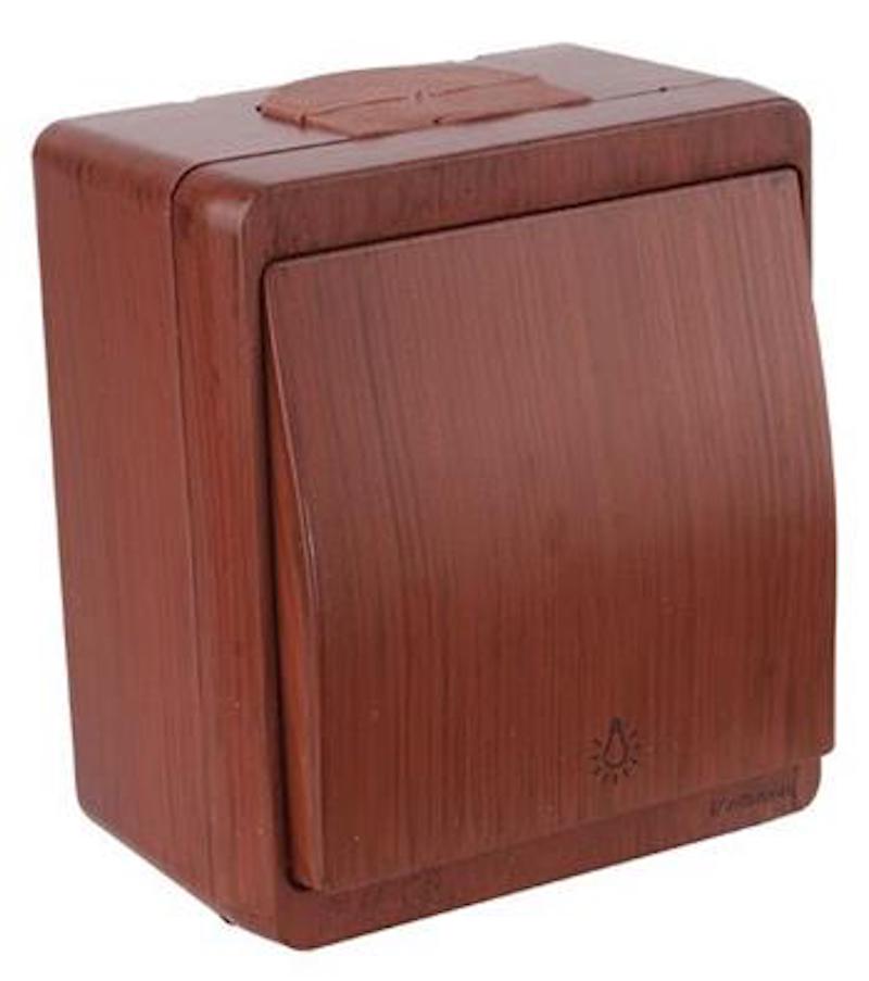 Taster Mahagoni · Nemliyer IP44 Taster Mahagoni · Nemliyer IP44
