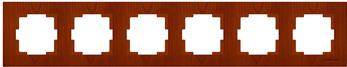 6 fach Rahmen horizontal Kirsche (RITA Holz Optik) 6 fach Rahmen horizontal Kirsche (RITA Holz Optik)