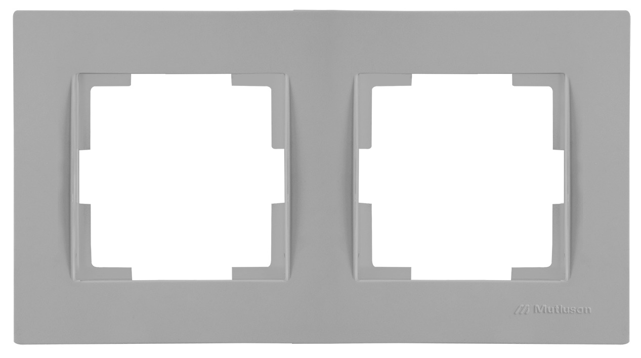 2 fach Rahmen horizontal Grau (RITA Pastell Farben) 2 fach Rahmen horizontal Grau (RITA Pastell Farben)