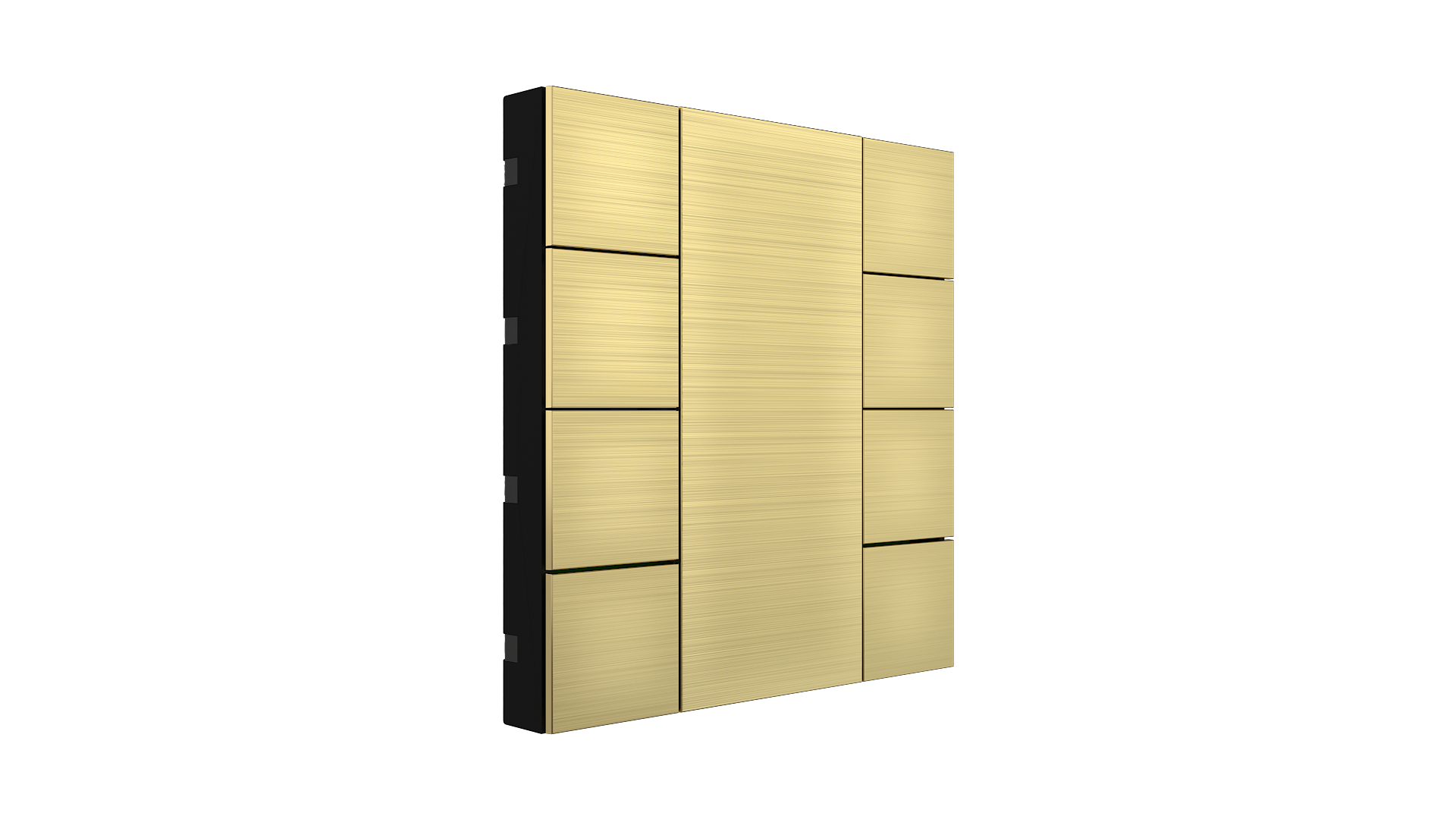 KNX Taster iSwitch+ Aluminium Gold 8 Tasten