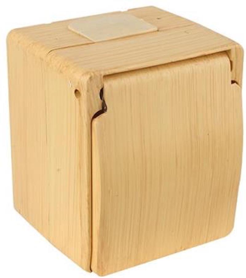 Steckdose mit Deckel Buche / Kiefer · Nemliyer IP44 Steckdose mit Deckel Buche / Kiefer · Nemliyer IP44