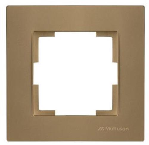 1 fach Rahmen Gold Optik - RITA Schalterserie 1 fach Rahmen Gold Optik - RITA Schalterserie