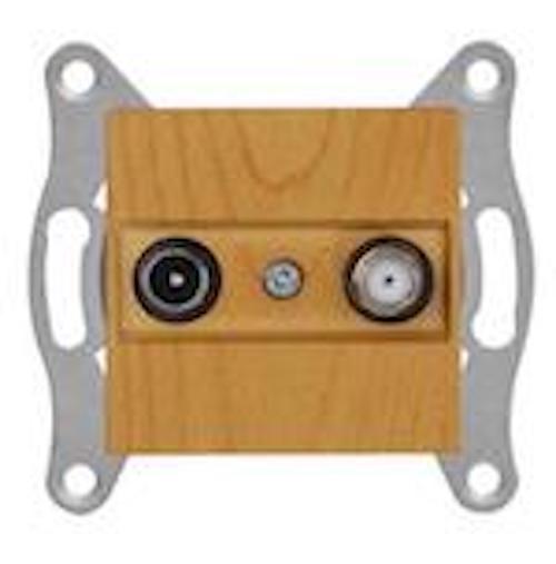 SAT F-Stecker 4dB Eiche (RITA Holz Optik) SAT F-Stecker 4dB Eiche (RITA Holz Optik)