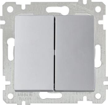 Serienschalter Silber (RITA Metall Optik) Serienschalter Silber (RITA Metall Optik)
