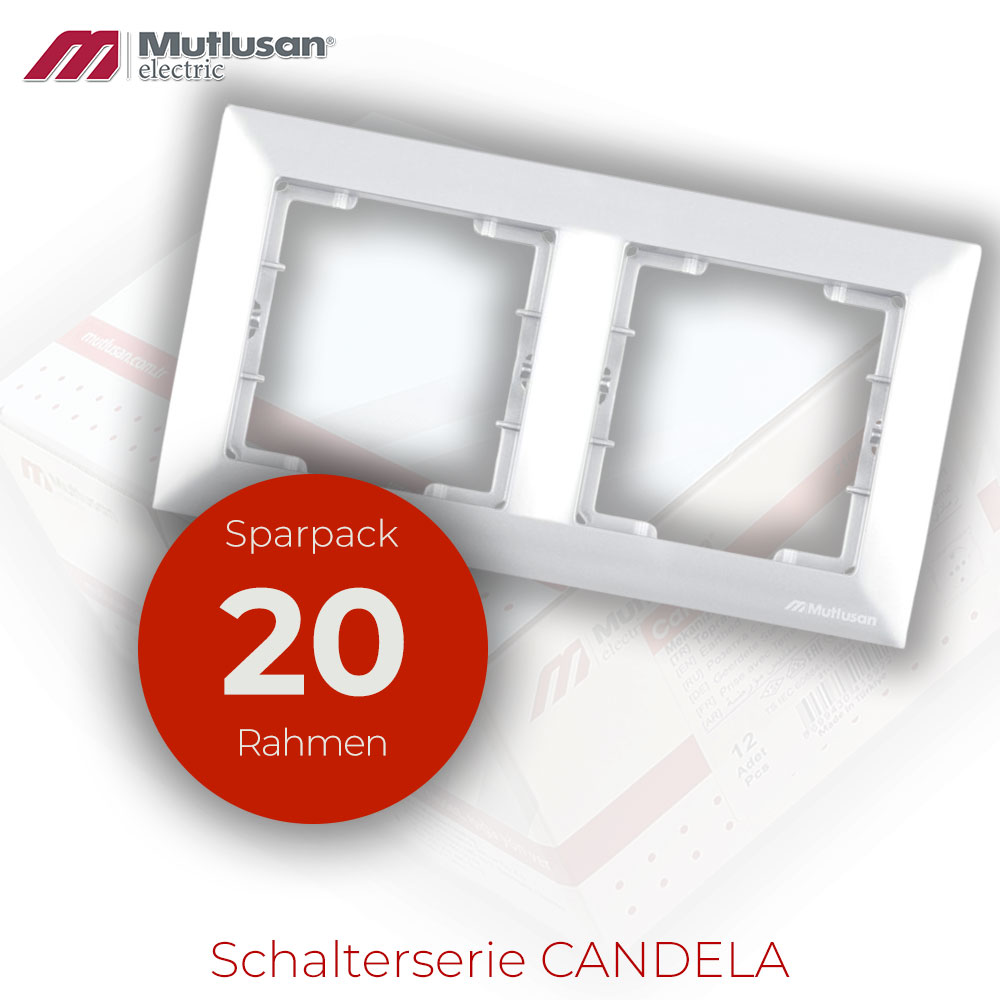 Sparset 20x 2fach Rahmen Horizontal weiß CANDELA Standard Sparset 20x 2fach Rahmen Horizontal weiß CANDELA Standard