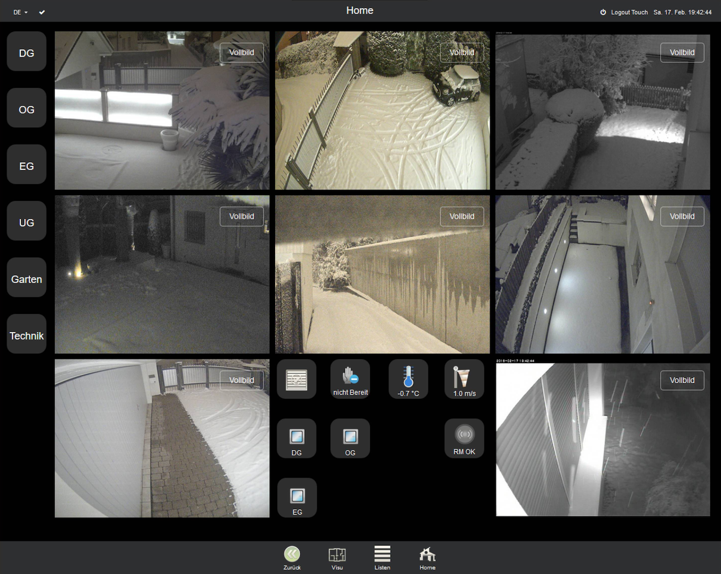 Xhome KNX Visualisierung 500 mit IP Router Xhome KNX Visualisierung 500 mit IP Router