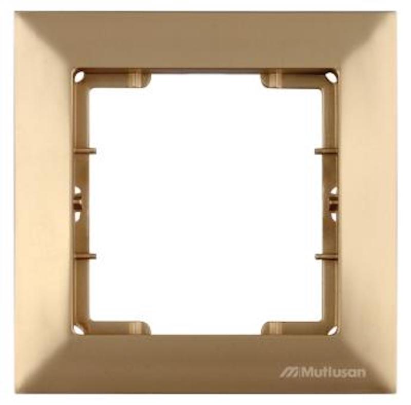 Jalousietaster / Rolladentaster mit Rahmen Gold - CANDELA Schalterserie