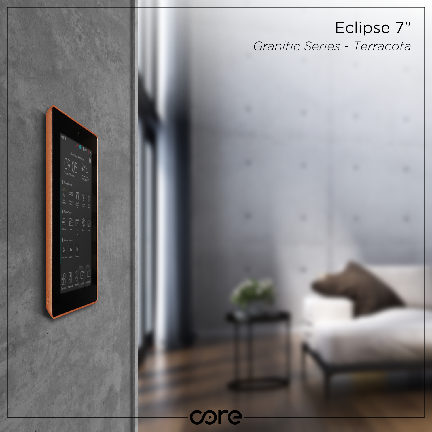 7" Eclipse KNX Panel (Titanium Grau)