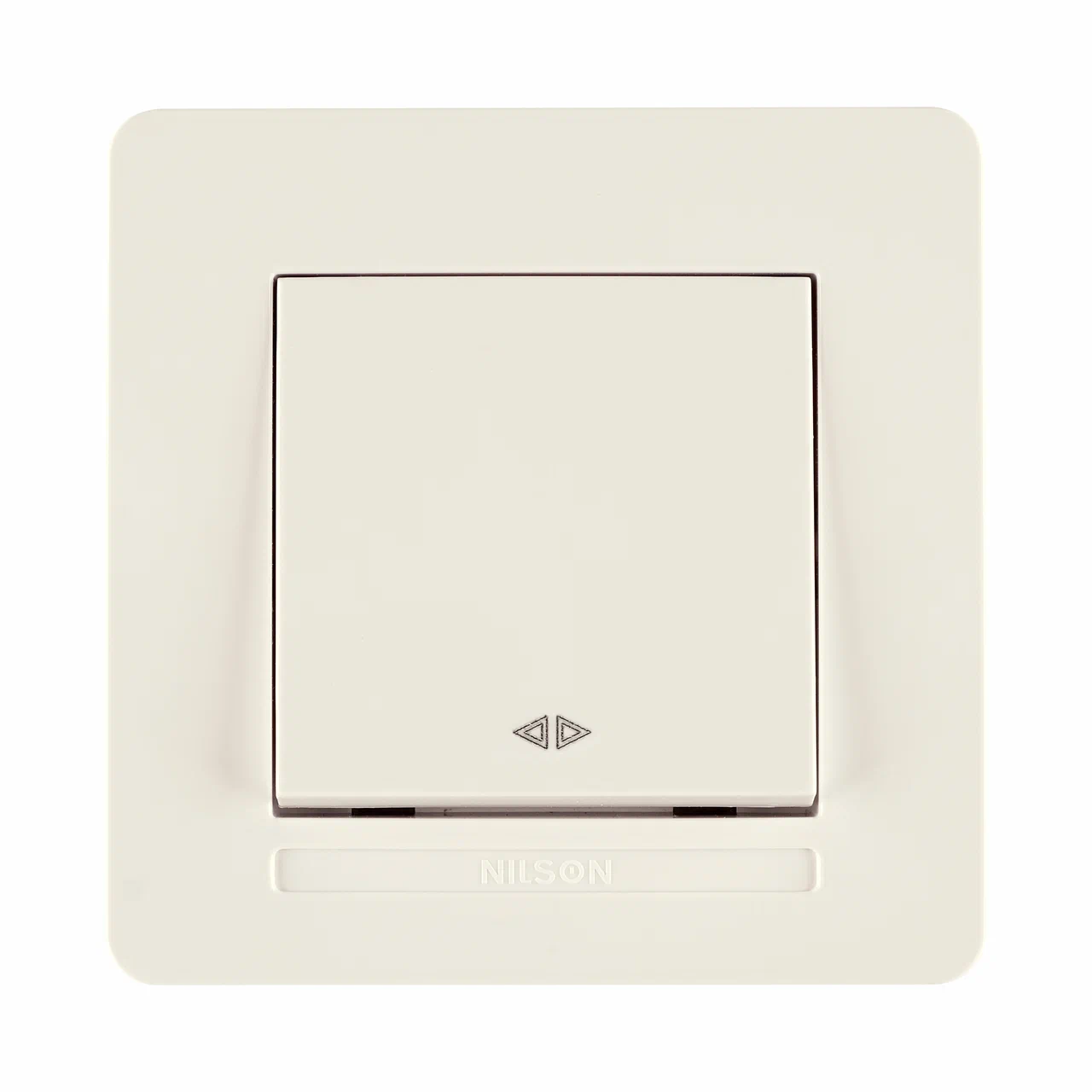 Kreuzschalter mit Rahmen Set Creme · SELENE