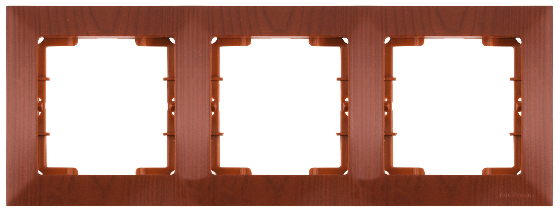 3 fach Rahmen horizontal Kirsche (CANDELA Holz Optik)