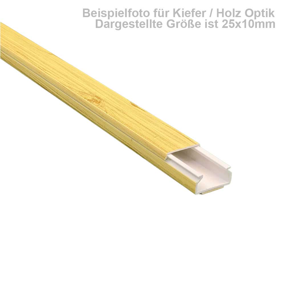 Kabelkanal Kiefer (Selbstklebend) - 2x1m 60X15x2000mm Kiefer / Fichte - 2x1m