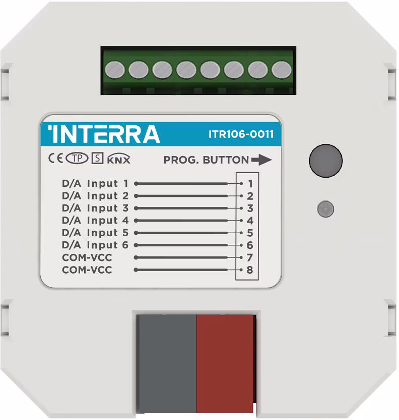 6 fach KNX Analogeingang Unterputz