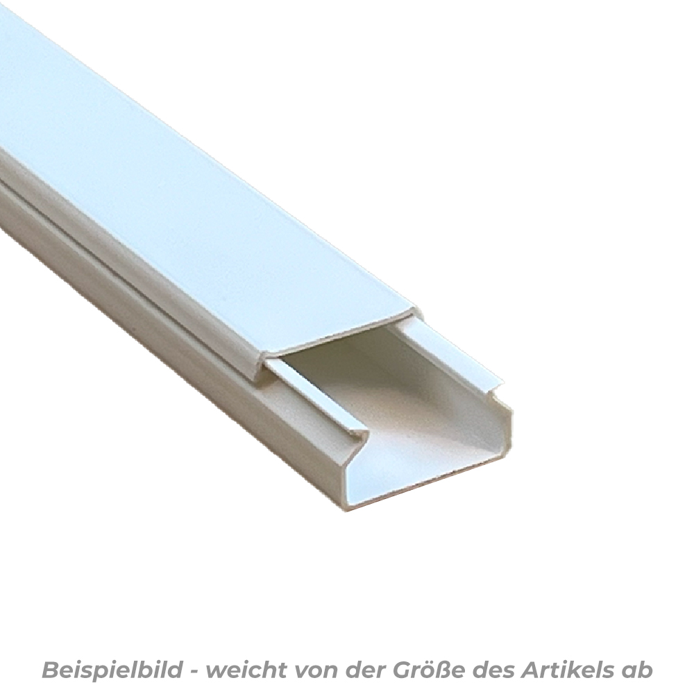 25x15 mm Kabelkanal Weiß Selbstklebend 1m
