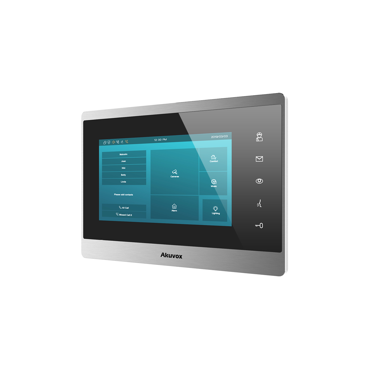 7" Innenstation Touch Display - Silber