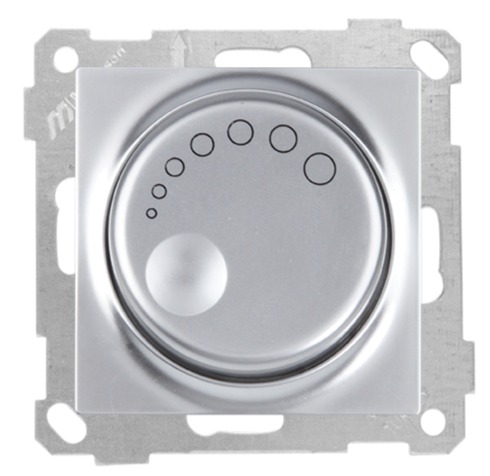 Dimmer 600W Silber (CANDELA Metall Optik)